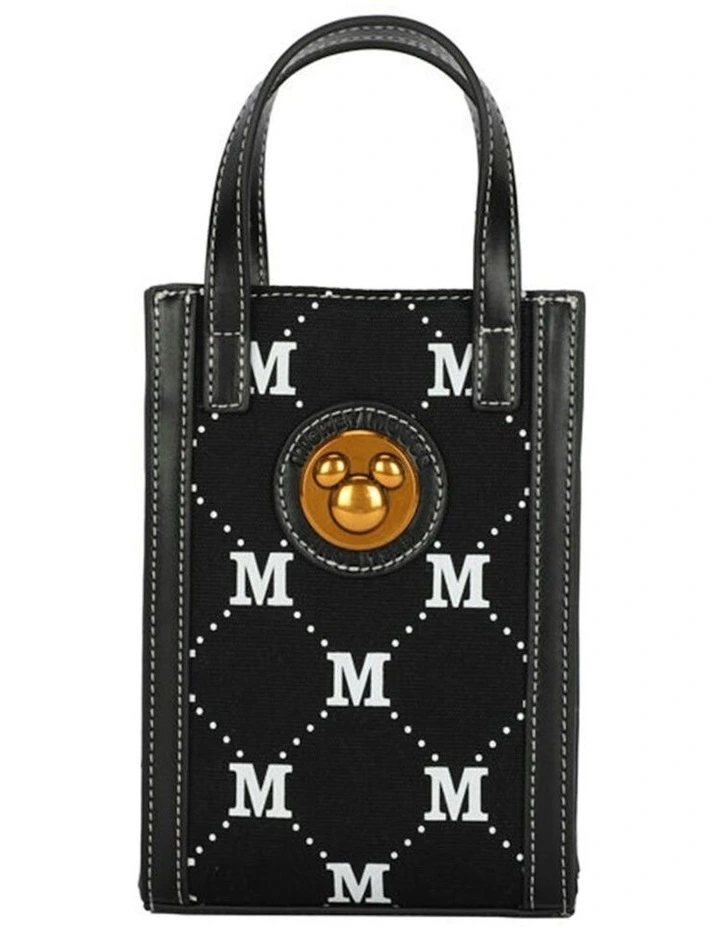 Mickey Utility Shoulder Bag 12x19cm in Black image 1