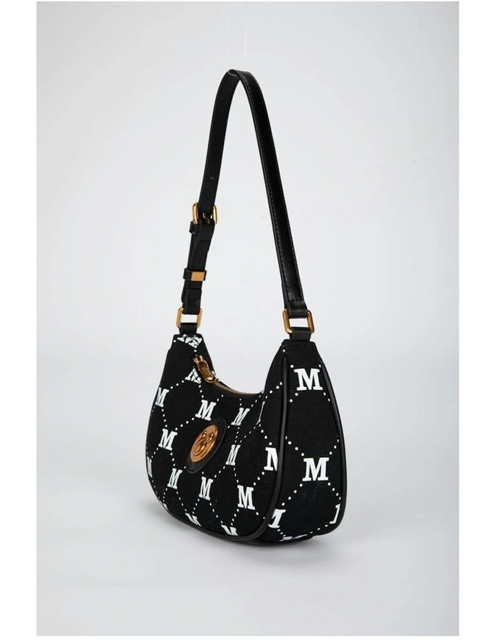 Mickey Canvas Small Casual Travel Purse 24x12cm in Black image 3