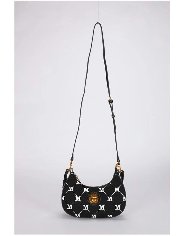 Mickey Canvas Small Casual Travel Purse 24x12cm in Black image 7