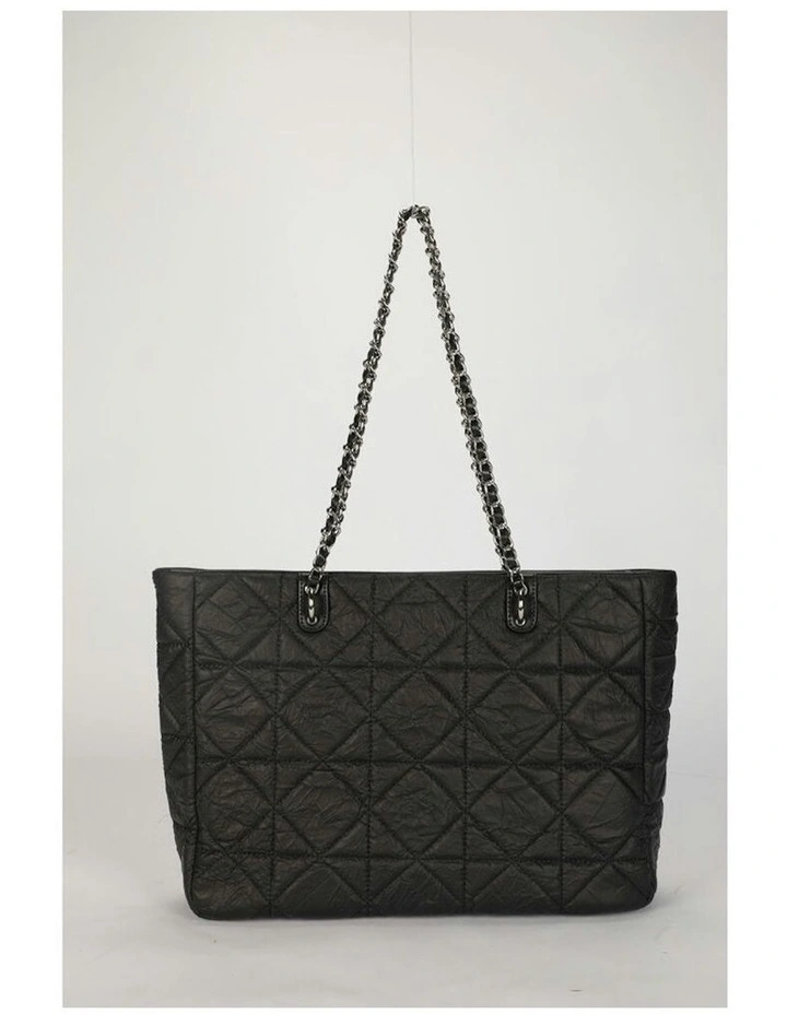 Mickey Large Quilted Tote Bag 35x27cm in Black image 5
