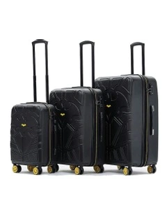 Batman Gotham Hard Shell Travel Suitcase Set 3 Piece in Black