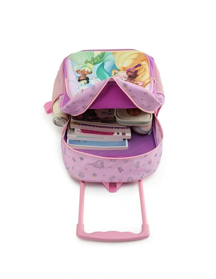 Princesses 17 In School Trolley Wheeled Backpack 3 Years+ in Multi image 3