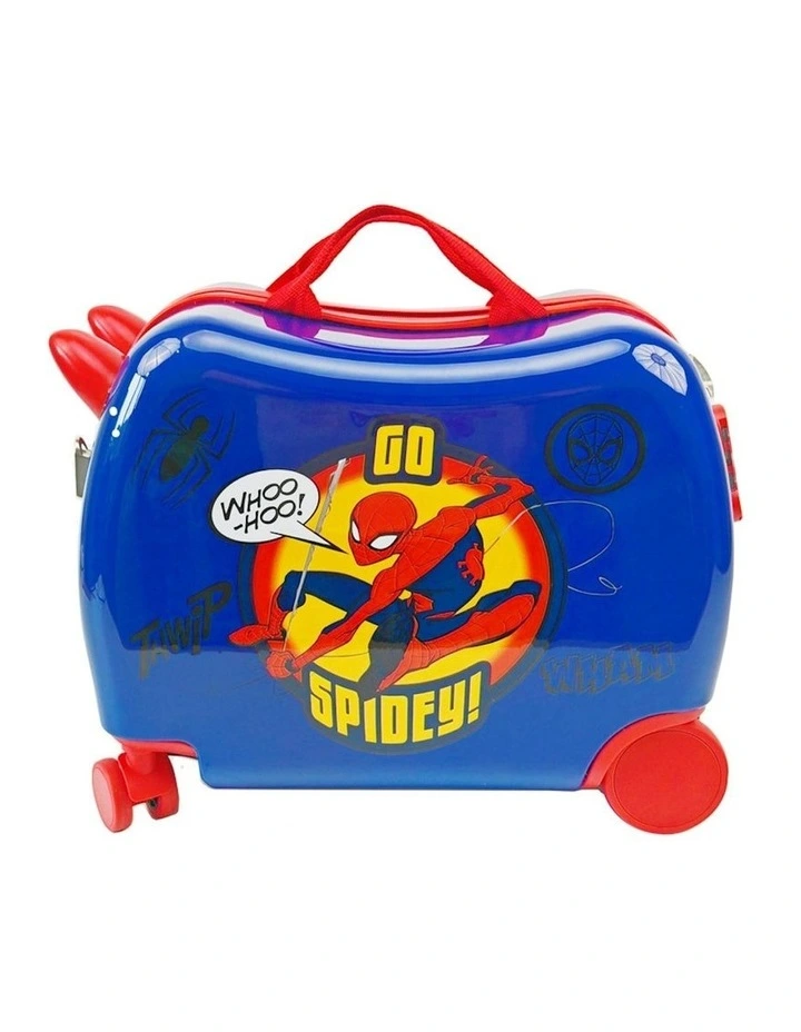 Spiderman Ride-On Trolley Case Onboard Luggage in Blue image 1