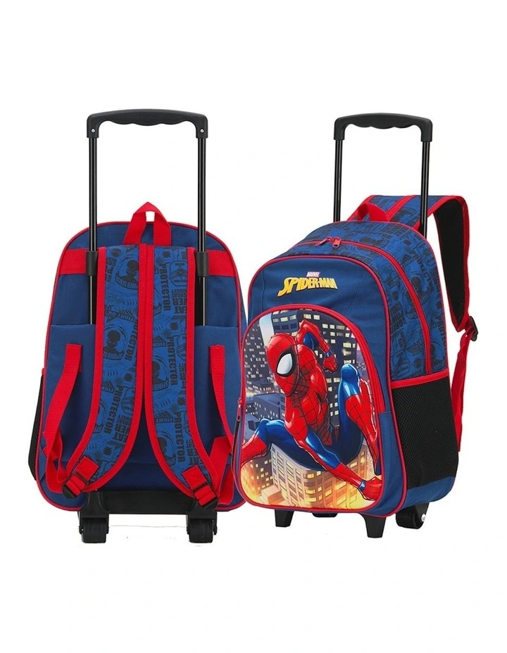 Spiderman 17'' Trolley Backpack in Blue image 4