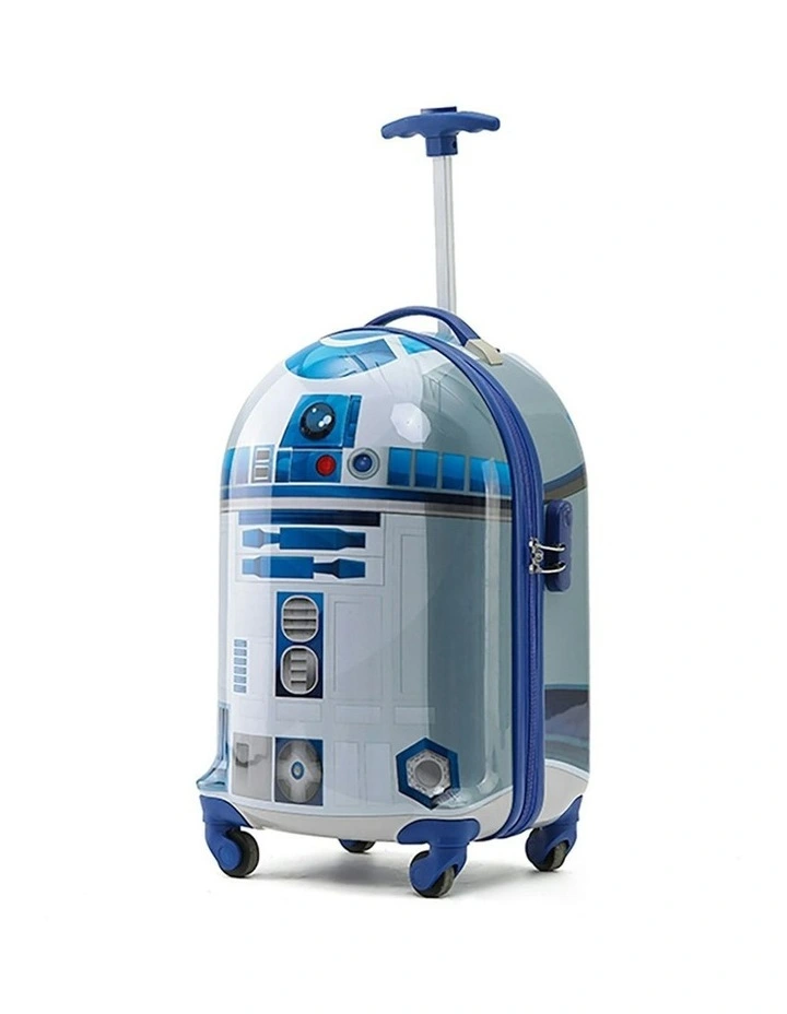 R2D2 Cabin Trolley 4-Wheeled Suitcase in Blue image 2