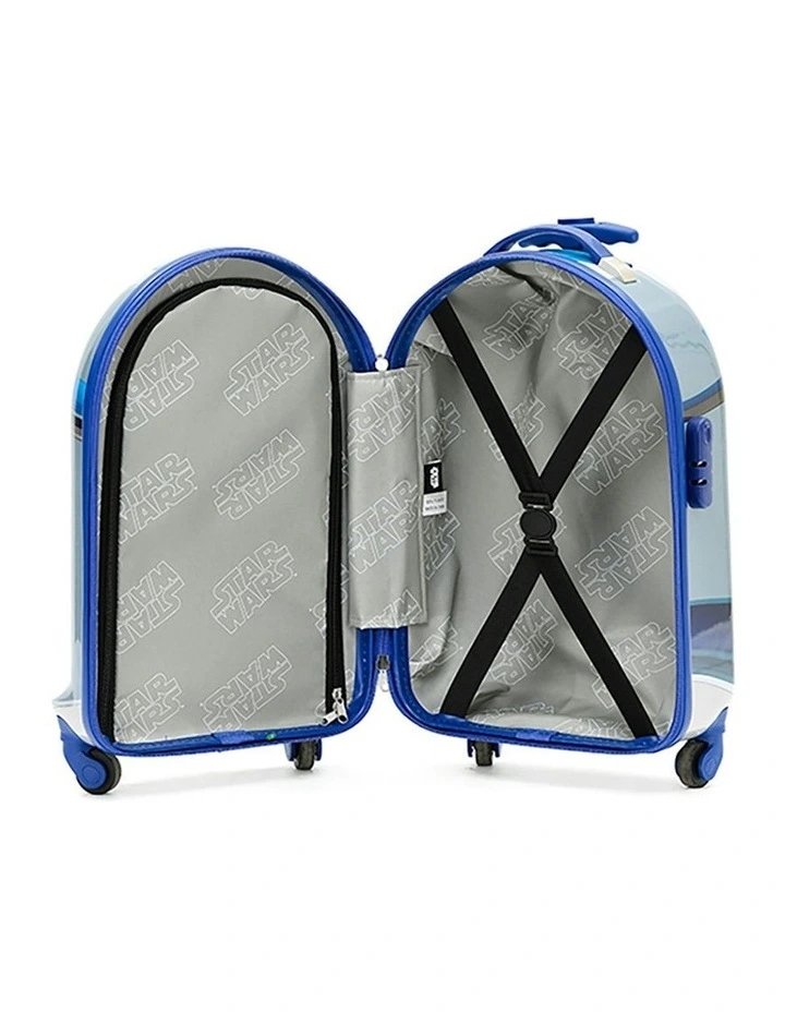 R2D2 Cabin Trolley 4-Wheeled Suitcase in Blue image 3