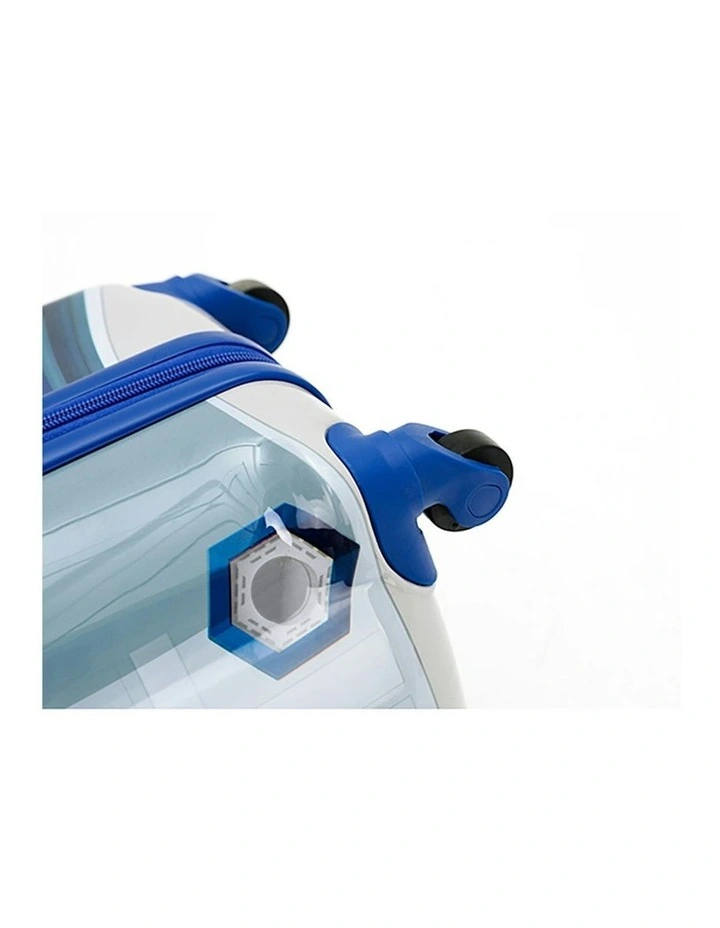 R2D2 Cabin Trolley 4-Wheeled Suitcase in Blue image 4
