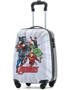 Avengers 17 Trolley Cabin Luggage Wheel Suitcase Bag 50x35x24cm in White