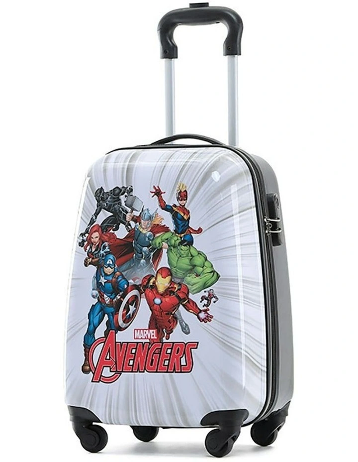 Avengers 17 Trolley Cabin Luggage Wheel Suitcase Bag 50x35x24cm in White image 1