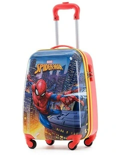 Spiderman 17 Trolley Cabin Luggage Travel Wheel Suitcase Bag 50x35x24cm in Multi