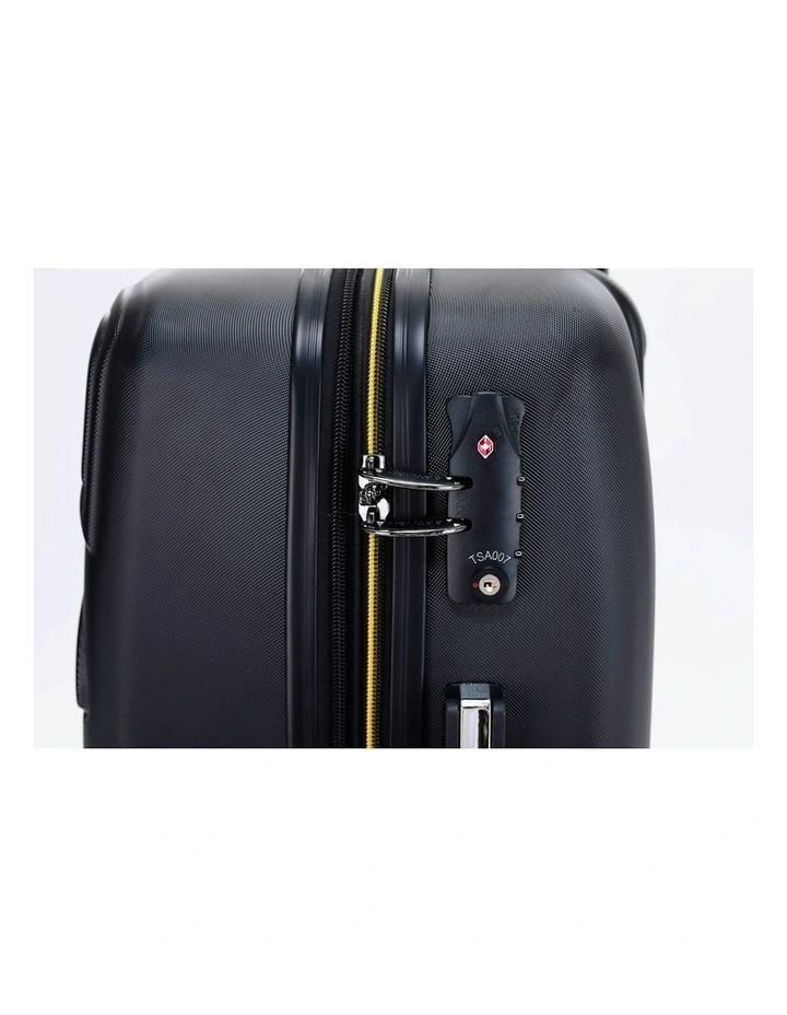 Trolley Checked Luggage Travel Hard Case Suitcase 65x42x28cm in Black image 4