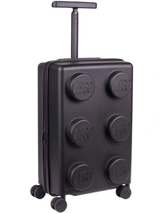 Brick Trolley Luggage Suitcase With Wheels 35.5x56cm in Black