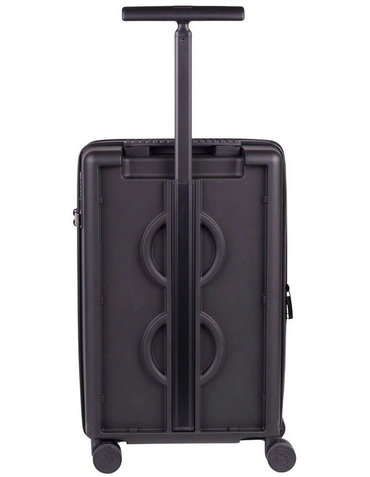 Brick Trolley Luggage Suitcase With Wheels 35.5x56cm in Black image 2