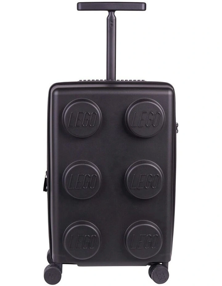 Brick Trolley Luggage Suitcase With Wheels 35.5x56cm in Black image 3