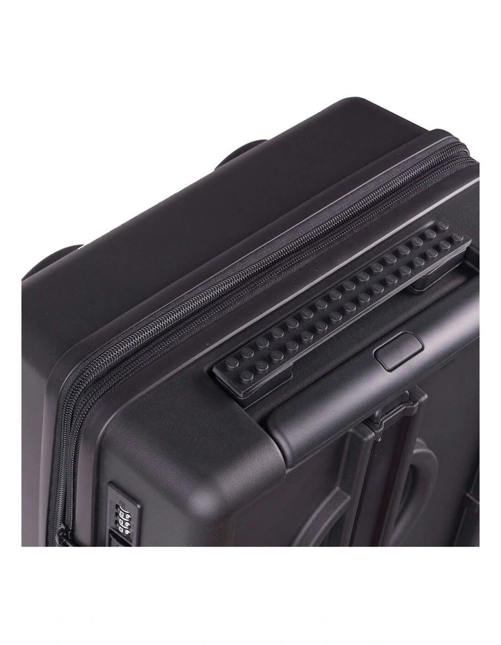 Brick Trolley Luggage Suitcase With Wheels 35.5x56cm in Black image 5
