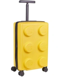 Brick Trolley Luggage Expandable Suitcase 35.5x56cm in Bright Yellow