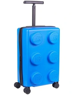 Brick Trolley Luggage Expandable Suitcase 35.5x56cm in Bright Blue