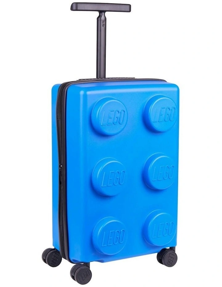 Brick Trolley Luggage Expandable Suitcase 35.5x56cm in Bright Blue image 1