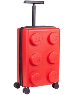 Brick Trolley Luggage Expandable Suitcase 35.5x56cm in Bright Red