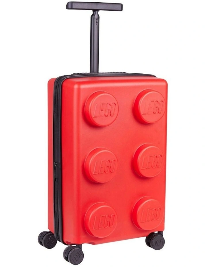 Brick Trolley Luggage Expandable Suitcase 35.5x56cm in Bright Red image 1