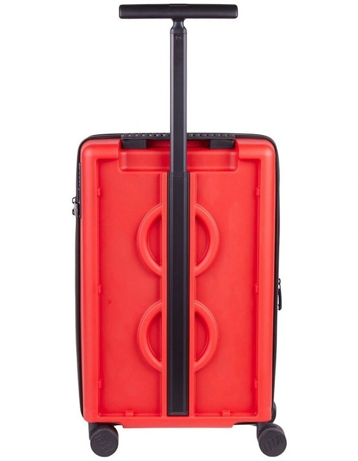 Brick Trolley Luggage Expandable Suitcase 35.5x56cm in Bright Red image 2