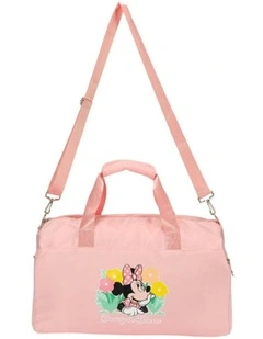 Mickey Mouse Travel Tote Bag with Shoulder Strap 47x25cm in Pink