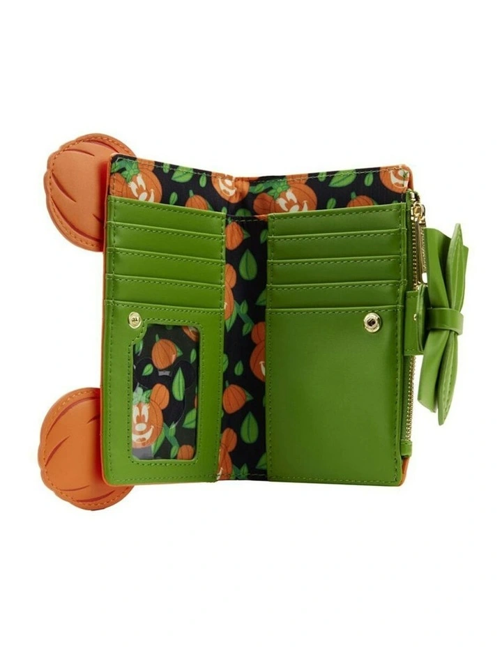 Minnie Mouse Pumpkin Glow Face Flap Purse in Orange image 6
