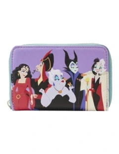 Villains Color Block Zip Around Purse Wallet 15.24cm in Multi