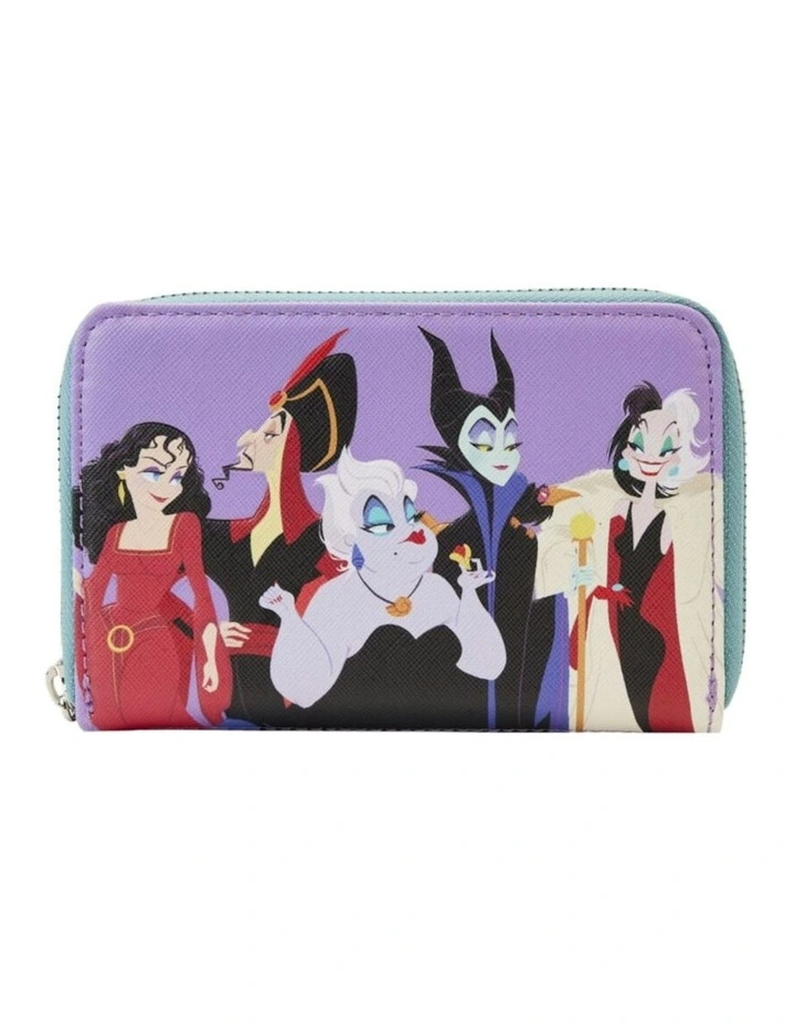 Villains Color Block Zip Around Purse Wallet 15.24cm in Multi image 1