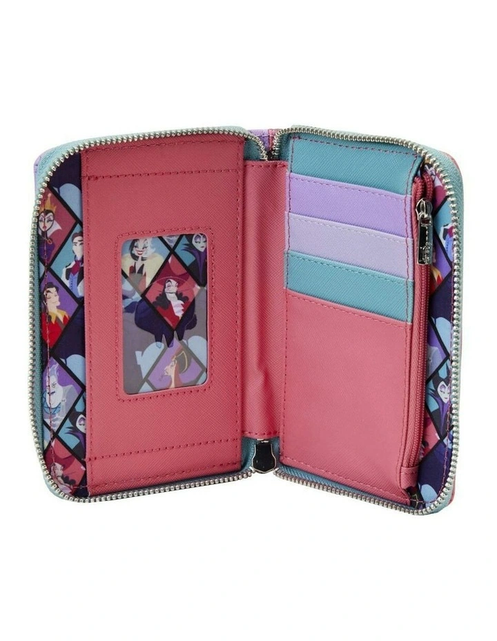 Villains Color Block Zip Around Purse Wallet 15.24cm in Multi image 4