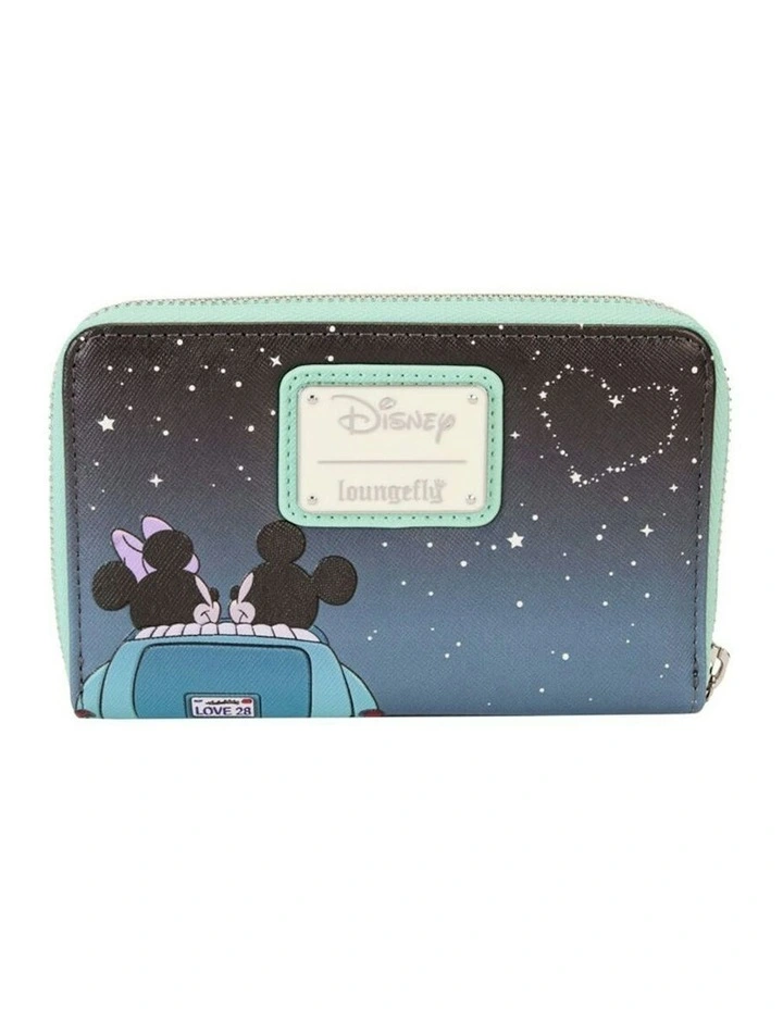 Mickey And Minnie Date Drive-In Zip Wallet 6x4cm in Multi image 3