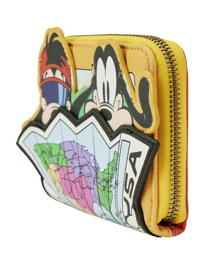 Goofy Movie Road Trip Zip Around Wallet 5x4cm in Multi image 2