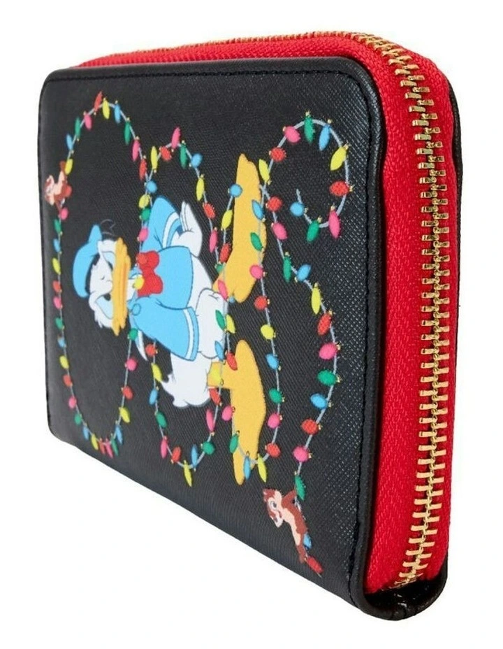 Donald Wrapped In Lights Zip Coin Purse 6x4 in Black image 6