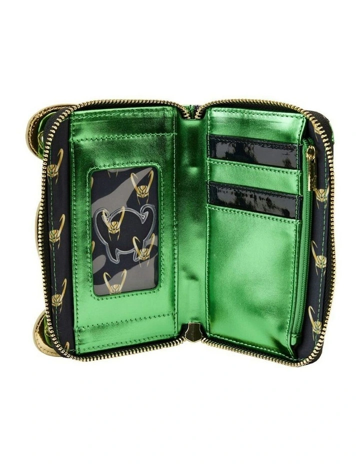 Loki Metallic Zip Around Coin Purse 15.2cm in Multi image 4