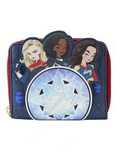 Glow Zip Around Coin Purse 5x4cm in Multi