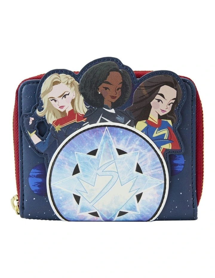Glow Zip Around Coin Purse 5x4cm in Multi image 1