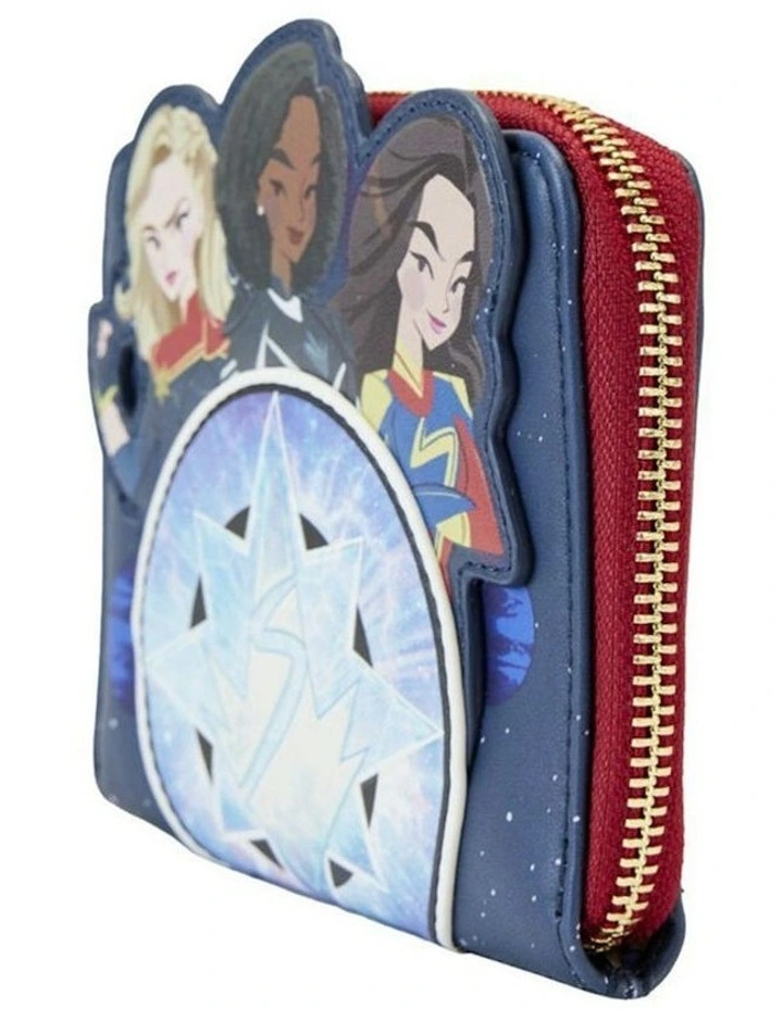 Glow Zip Around Coin Purse 5x4cm in Multi image 5