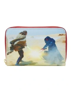 The Phantom Menace Scenes Zip Purse 6x4cm in Multi