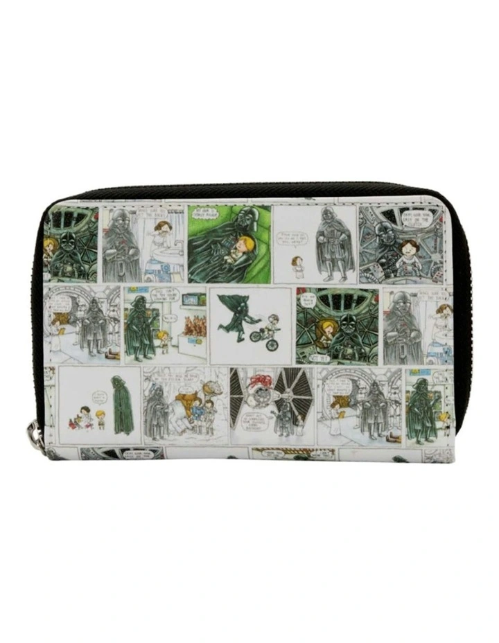 Darth Vader Comic Strip Zip Around Purse 6x4cm in Multi image 1