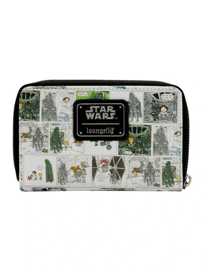 Darth Vader Comic Strip Zip Around Purse 6x4cm in Multi image 4