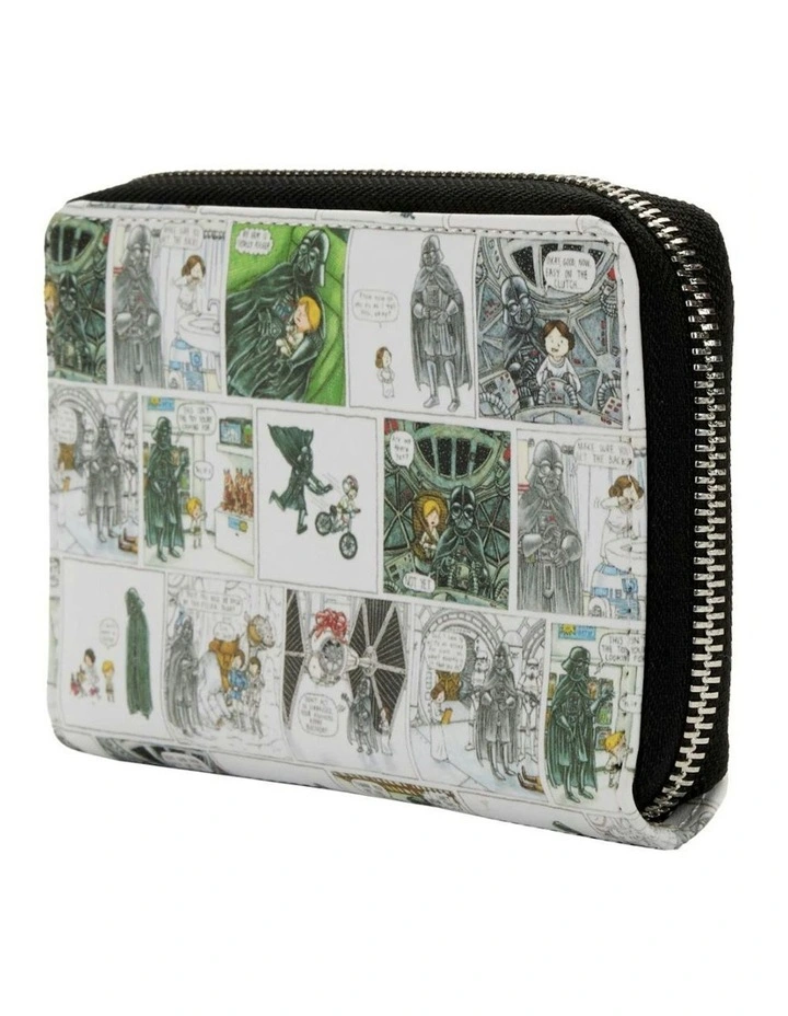 Darth Vader Comic Strip Zip Around Purse 6x4cm in Multi image 5