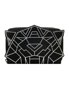 Wakanda Forever Zip Around Purse in Black