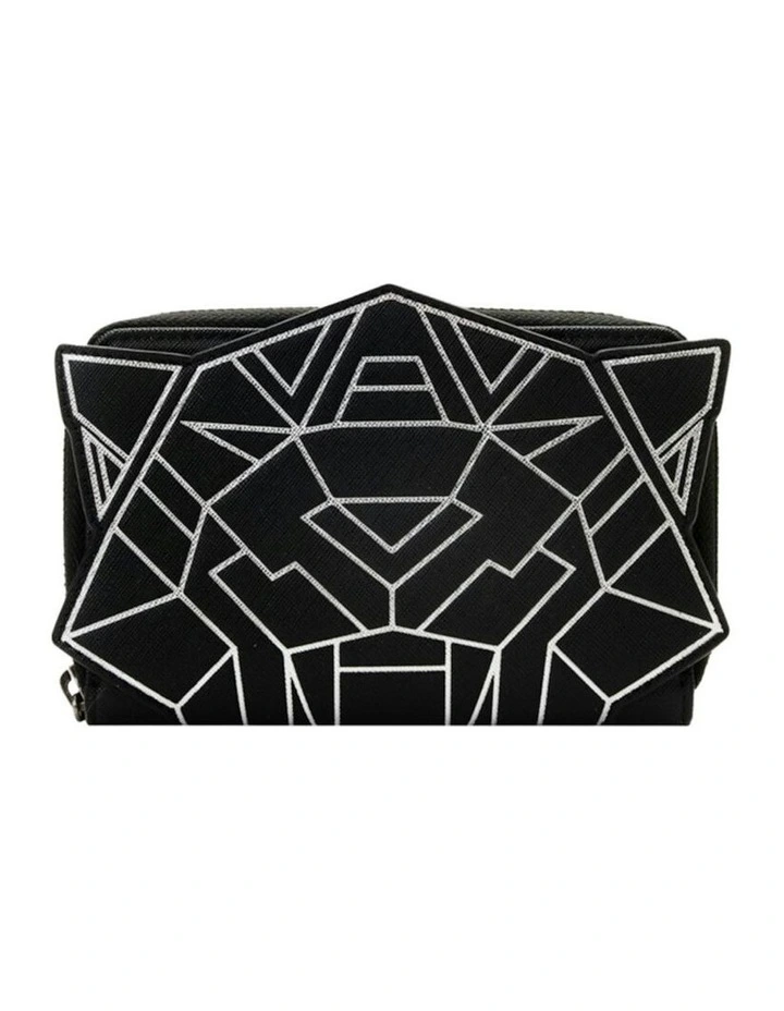 Wakanda Forever Zip Around Purse in Black image 1