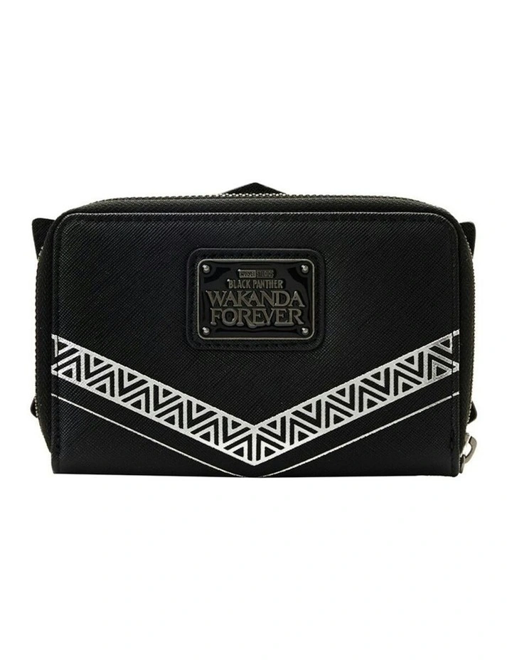 Wakanda Forever Zip Around Purse in Black image 5