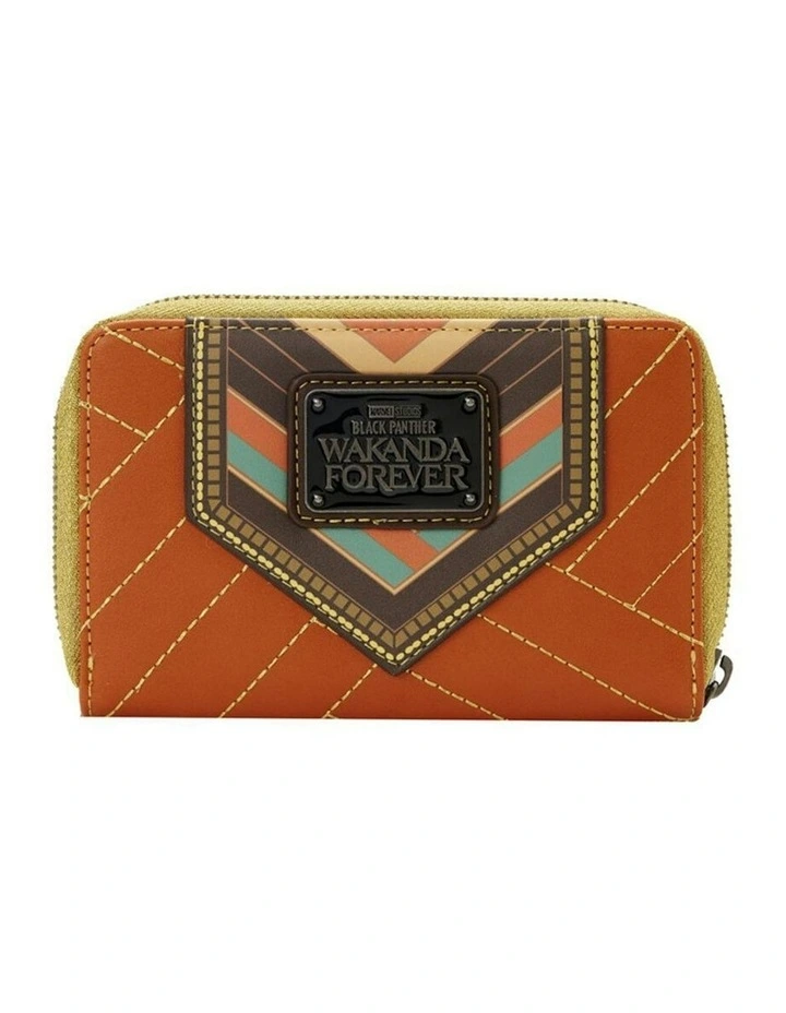 Wakanda Forever Okoye Costume Zip Around Purse in Multi image 3
