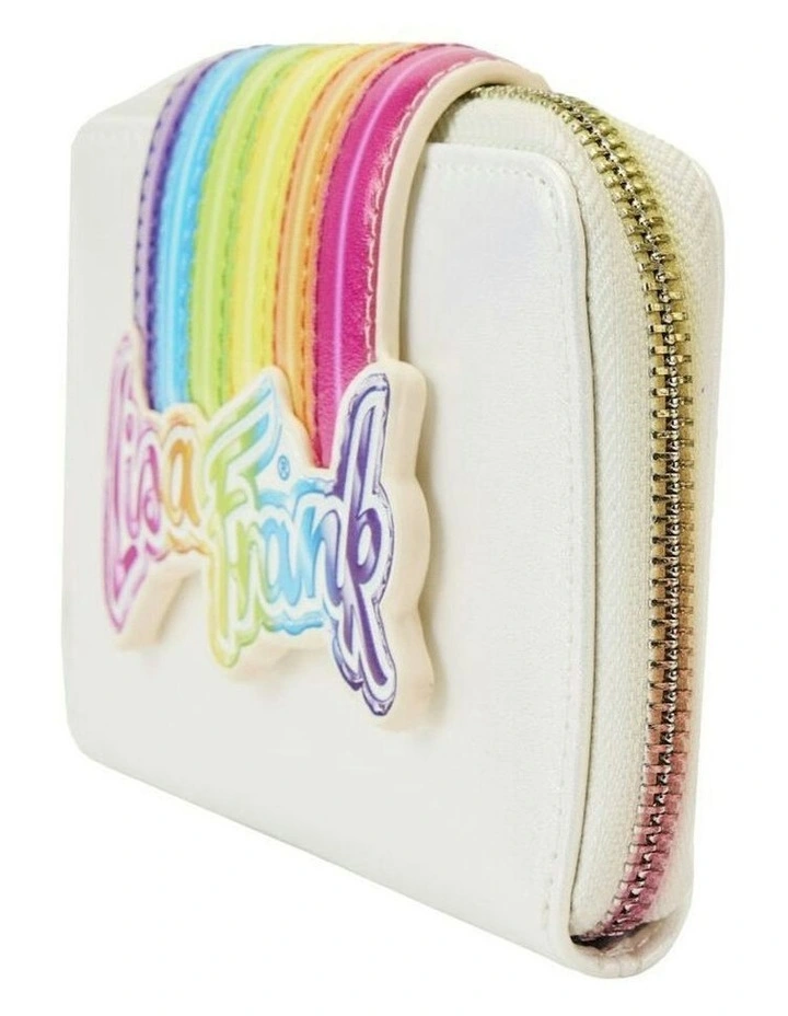 Rainbow Logo Zip Around Wallet 15.24cm in Multi image 2