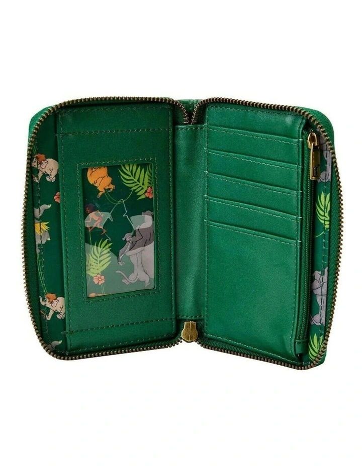 Zip Around Wallet With Card Holder 15.24cm in Green image 4