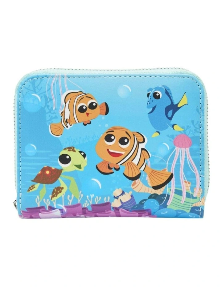 Zip Around Purse With Card Holder 12.7cm in Blue image 1