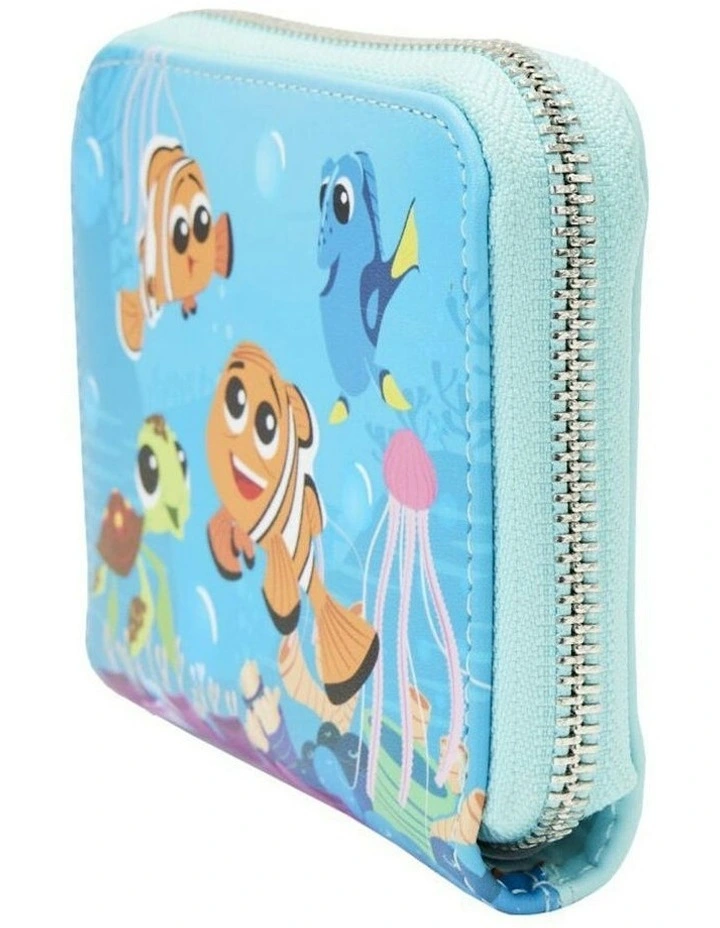 Zip Around Purse With Card Holder 12.7cm in Blue image 3