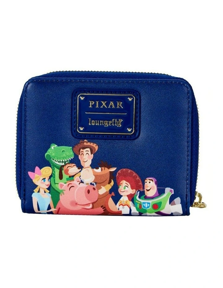 Zipped Around Closure Leather Purse in Multi image 4